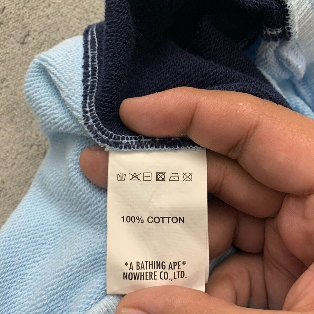 Bapy A Bathing Ape Sweatpants Women XS Blue Pull Over Street Wear Sweats Comfy - Picture 9 of 12